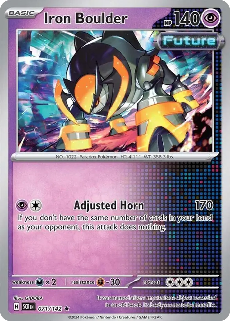 Iron Boulder — Stellar Crown 71 Pokémon card