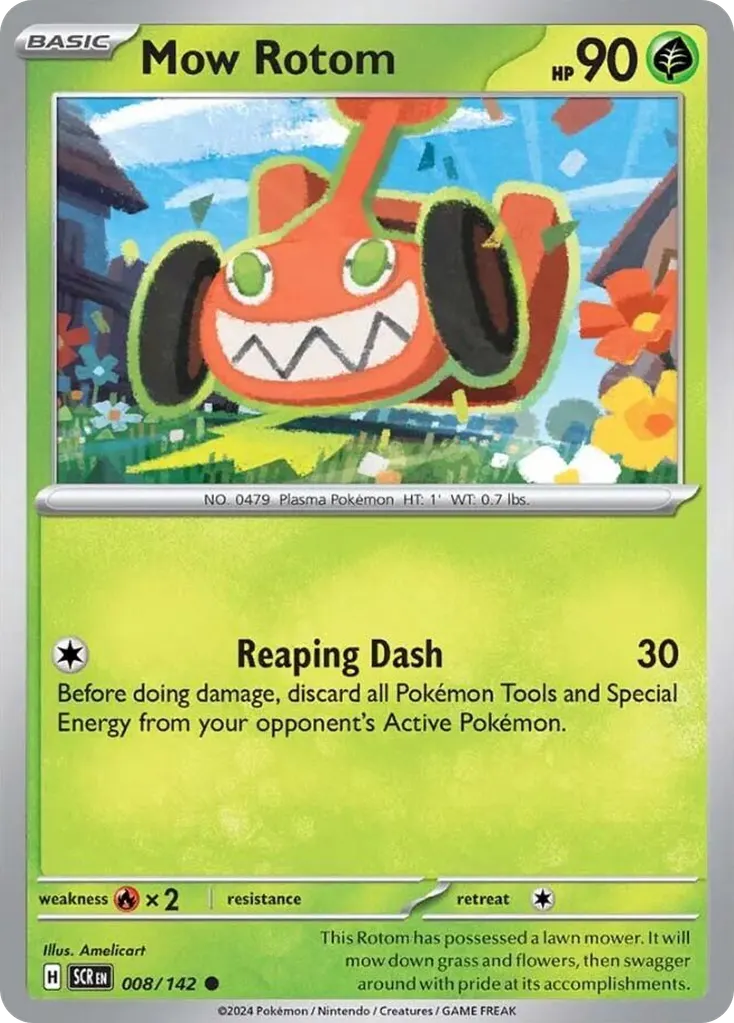 Mow Rotom — Stellar Crown 8 Pokémon card