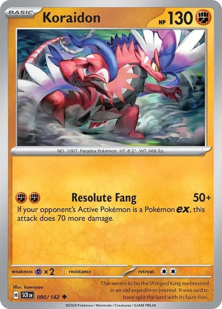 Koraidon — Stellar Crown 90 Pokémon card