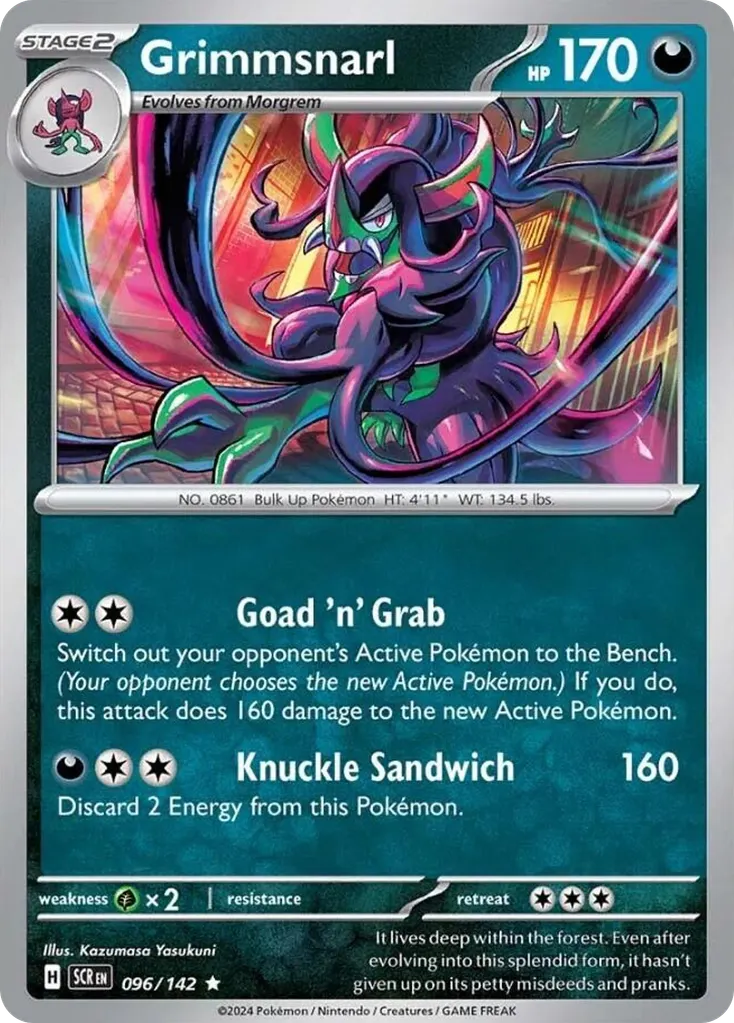Grimmsnarl — Stellar Crown 96 Pokémon card
