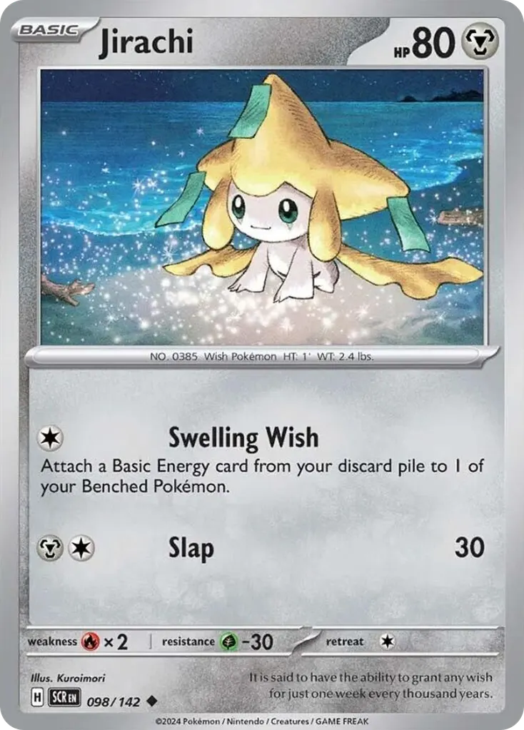 Jirachi — Stellar Crown 98 Pokémon card