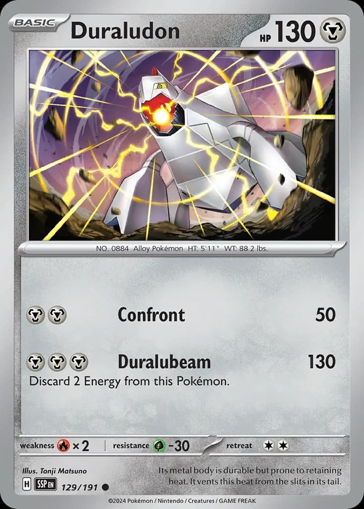 Duraludon — Surging Sparks 129 Pokémon card