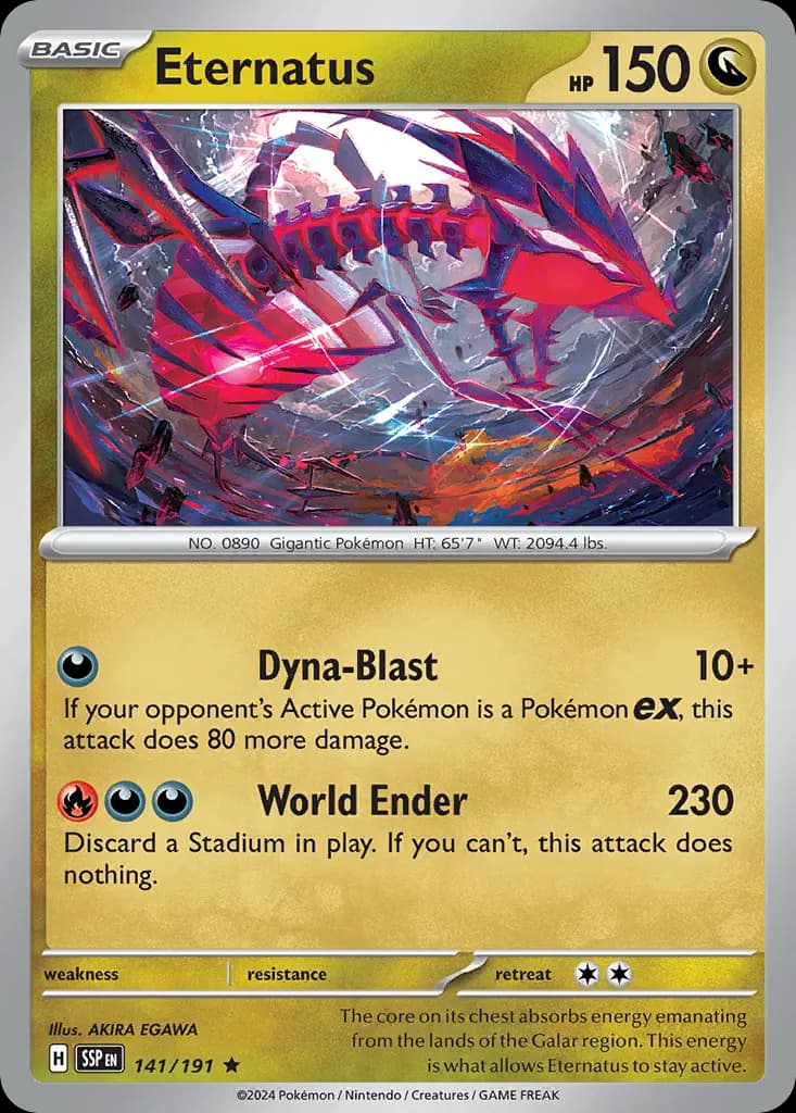 Eternatus — Surging Sparks 141 Pokémon card