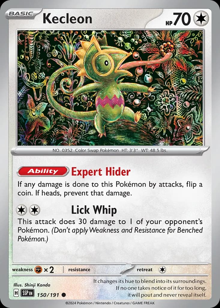 Kecleon — Surging Sparks 150 Pokémon card
