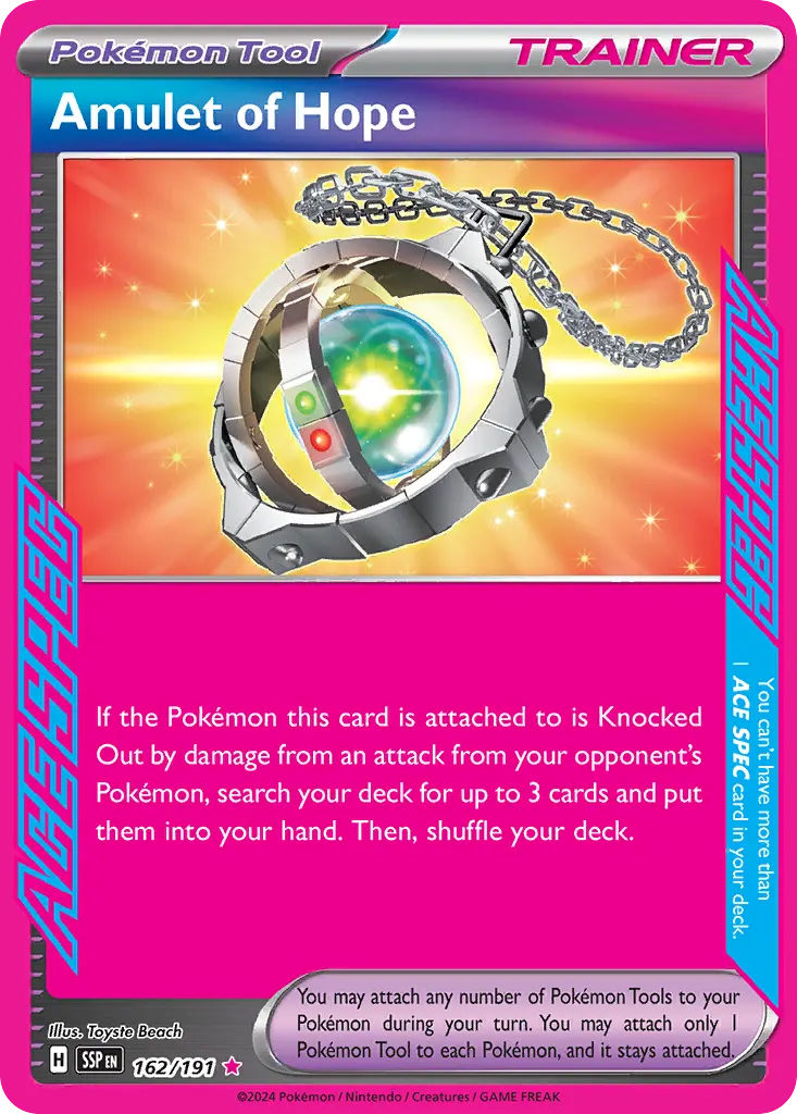 Amulet of Hope — Surging Sparks 162 Pokémon card