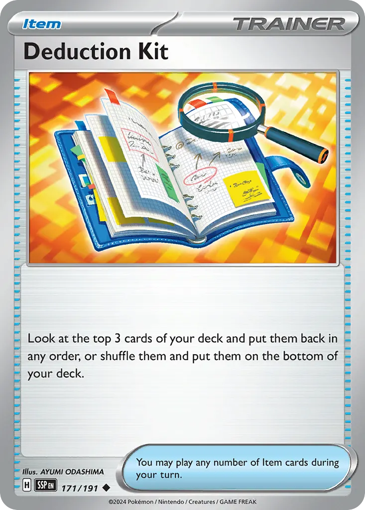 Deduction Kit — Surging Sparks 171 Pokémon card