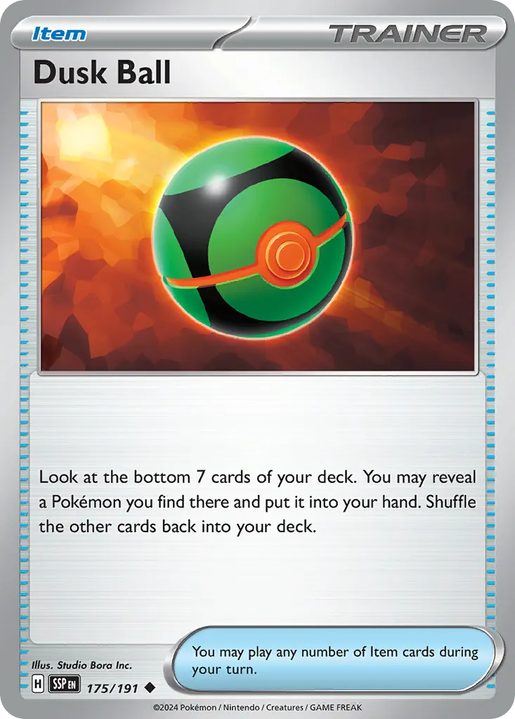 Dusk Ball — Surging Sparks 175 Pokémon card