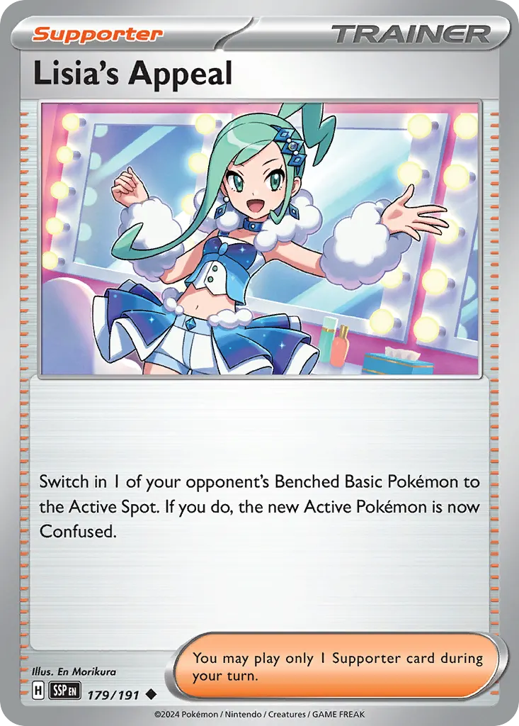Lisia's Appeal — Surging Sparks 179 Pokémon card