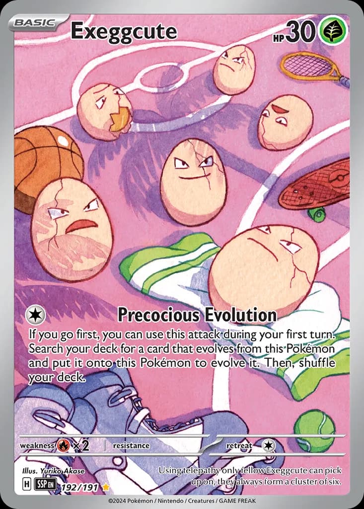 Exeggcute — Surging Sparks 192 Pokémon card