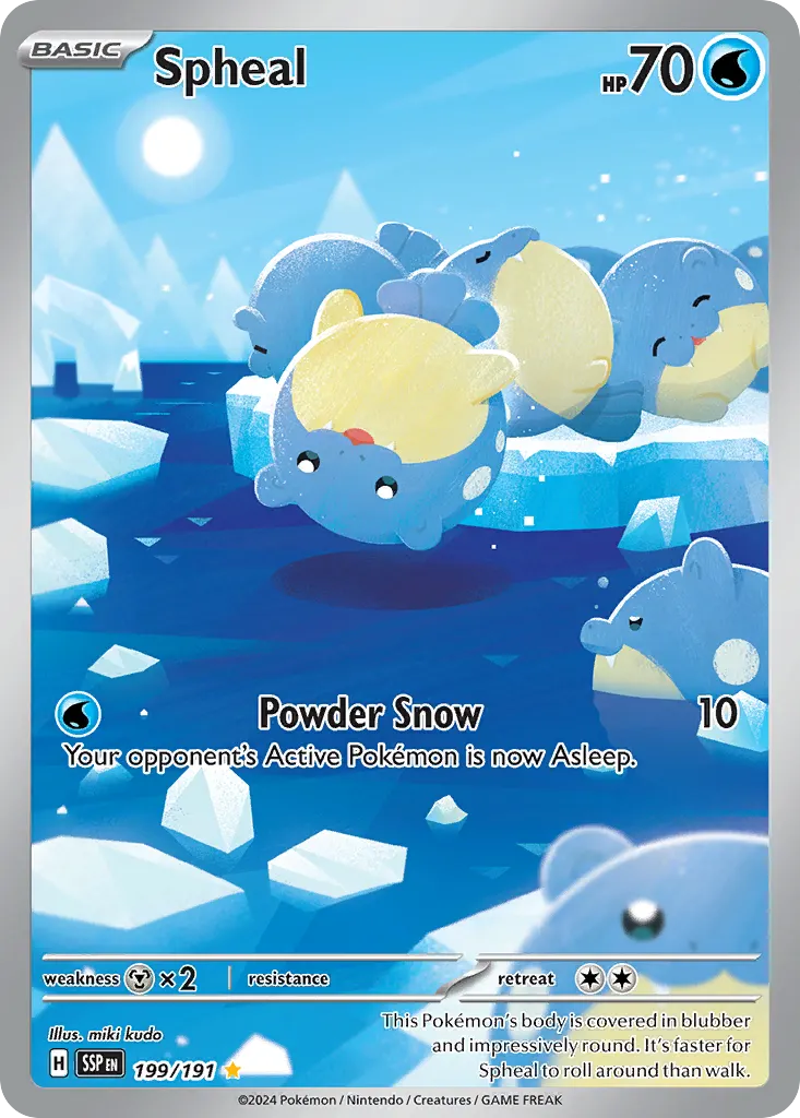 Spheal — Surging Sparks 199 Pokémon card