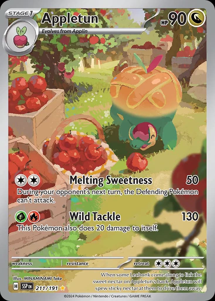 Appletun — Surging Sparks 211 Pokémon card