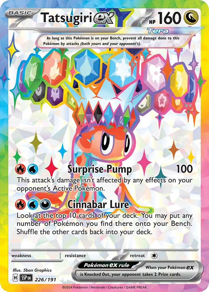 Tatsugiri ex — Surging Sparks 226 Pokémon card
