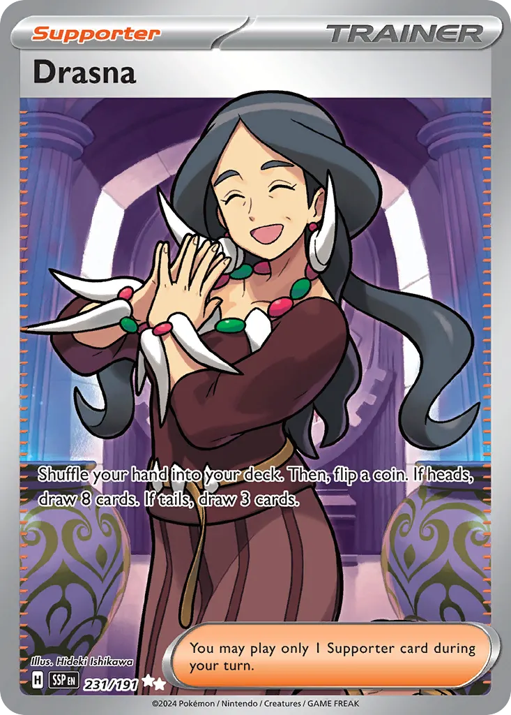 Drasna — Surging Sparks 231 Pokémon card