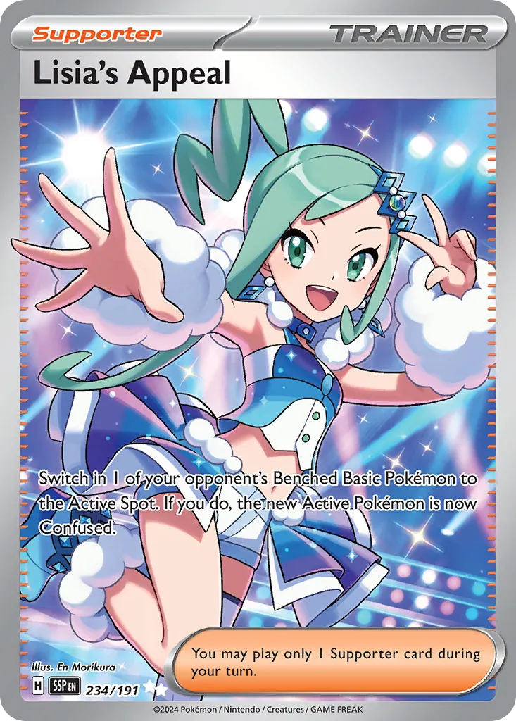 Lisia's Appeal — Surging Sparks 234 Pokémon card