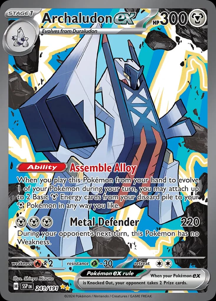 Archaludon ex — Surging Sparks 241 Pokémon card