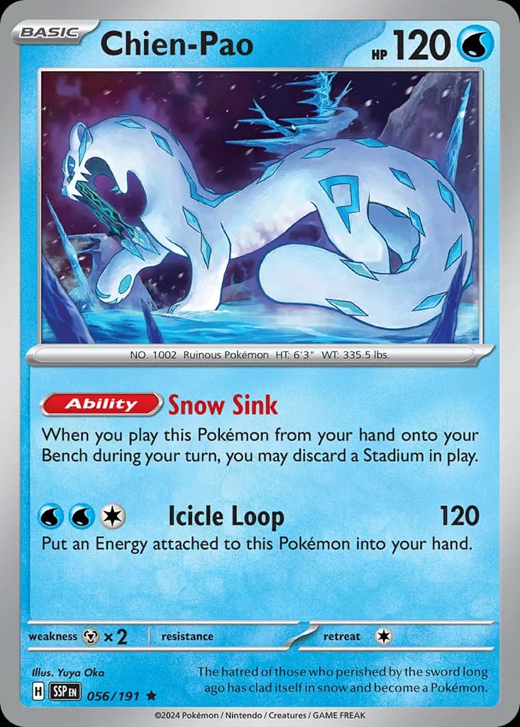 Chien-Pao — Surging Sparks 56 Pokémon card