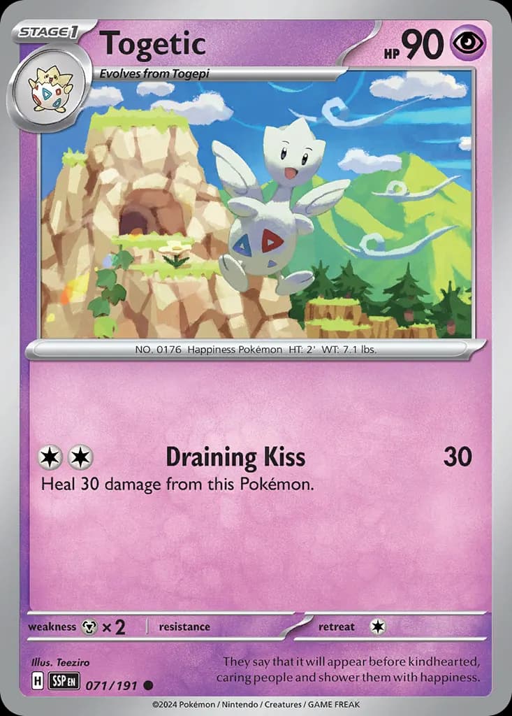 Togetic — Surging Sparks 71 Pokémon card