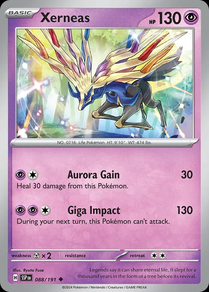 Xerneas — Surging Sparks 88 Pokémon card