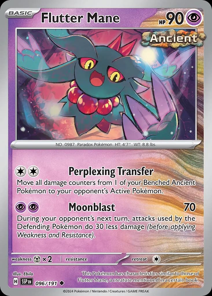 Flutter Mane — Surging Sparks 96 Pokémon card
