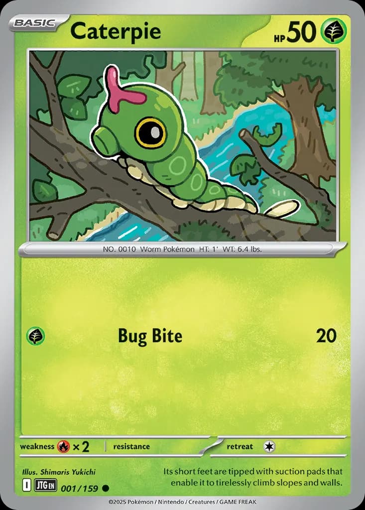 Caterpie — Journey Together 1 Pokémon card
