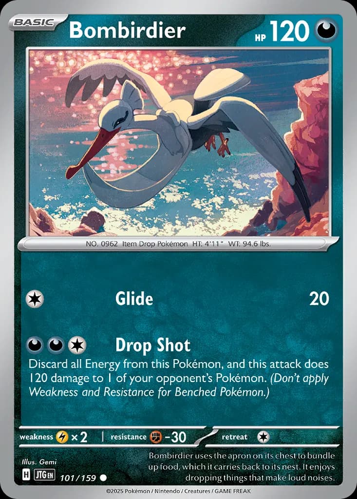 Bombirdier — Journey Together 101 Pokémon card