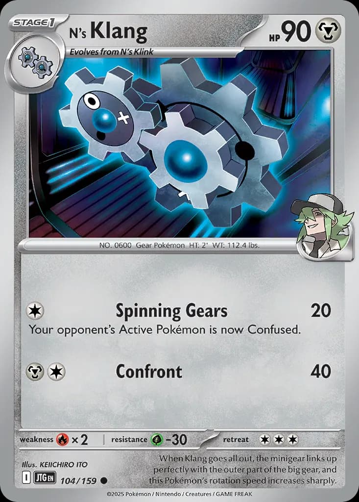 N's Klang — Journey Together 104 Pokémon card