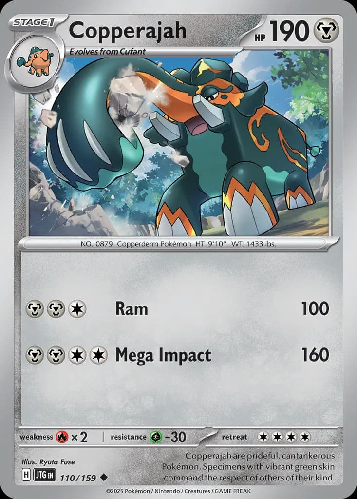 Copperajah — Journey Together 110 Pokémon card