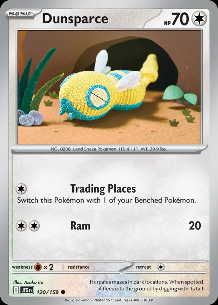 Dunsparce — Journey Together 120 Pokémon card