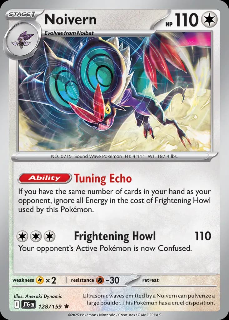 Noivern — Journey Together 128 Pokémon card