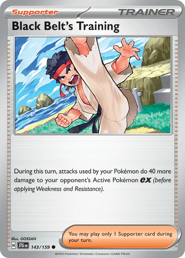 Black Belt's Training — Journey Together 143 Pokémon card
