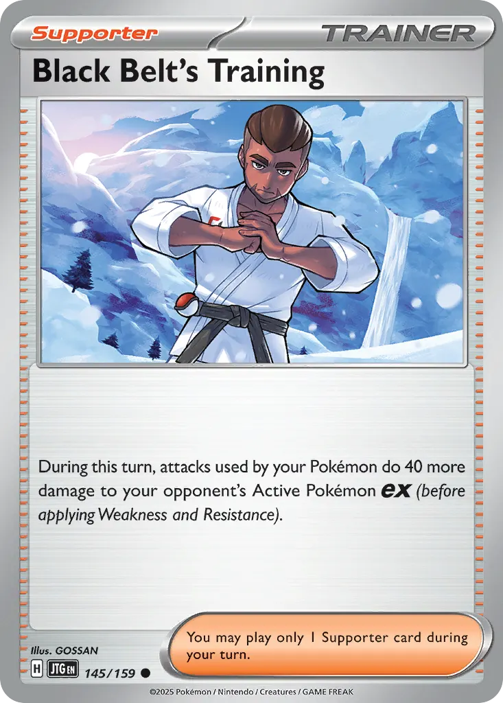 Black Belt's Training — Journey Together 145 Pokémon card