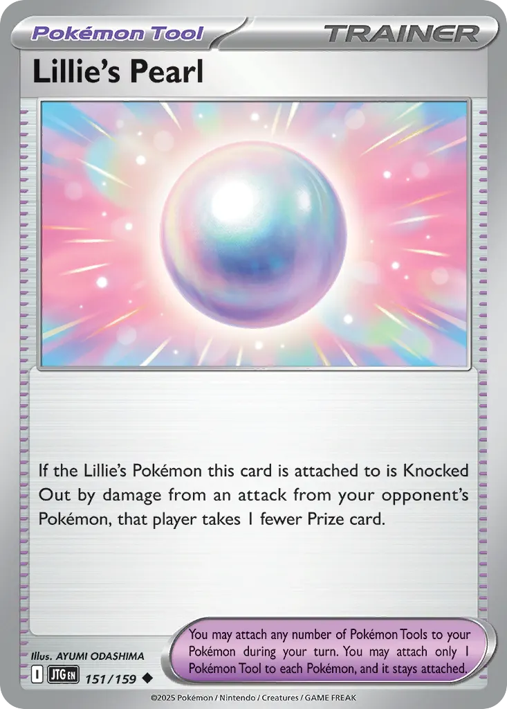 Lillie's Pearl — Journey Together 151 Pokémon card
