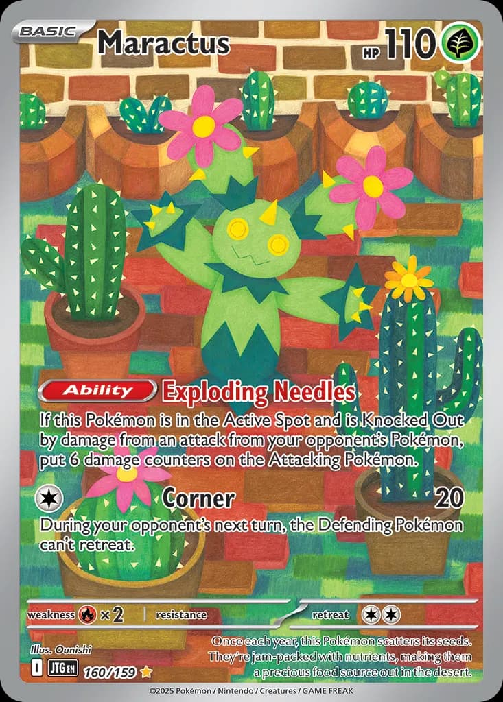 Maractus — Journey Together 160 Pokémon card