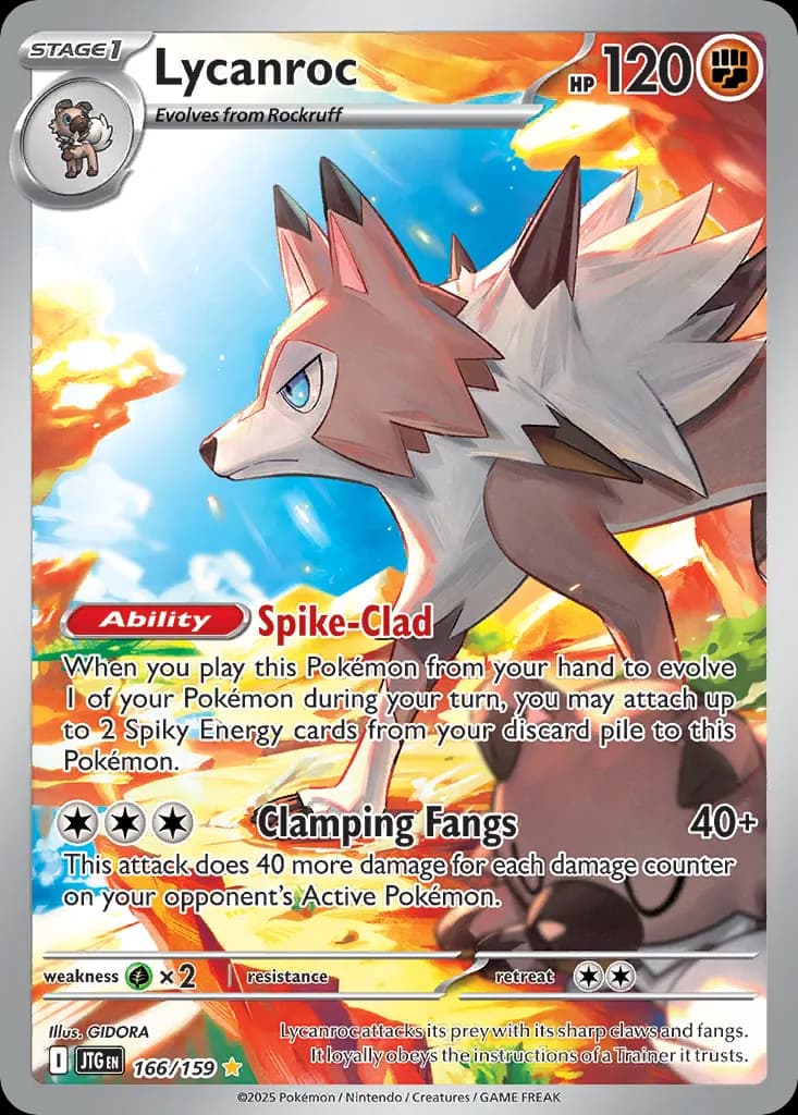 Lycanroc — Journey Together 166 Pokémon card