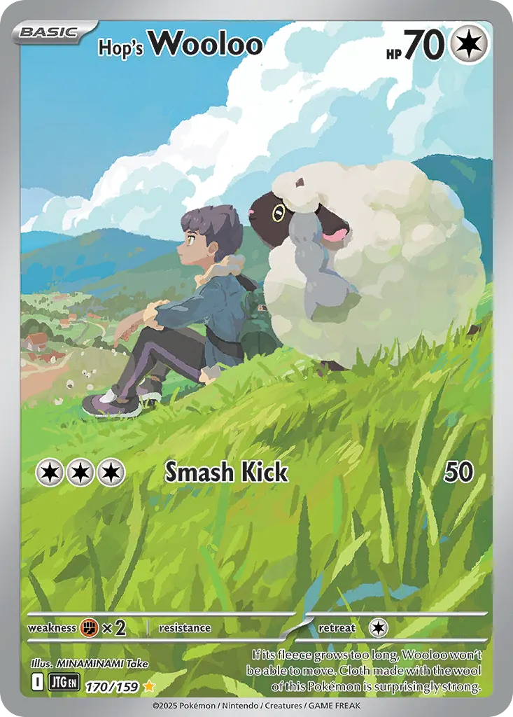 Hop's Wooloo — Journey Together 170 Pokémon card