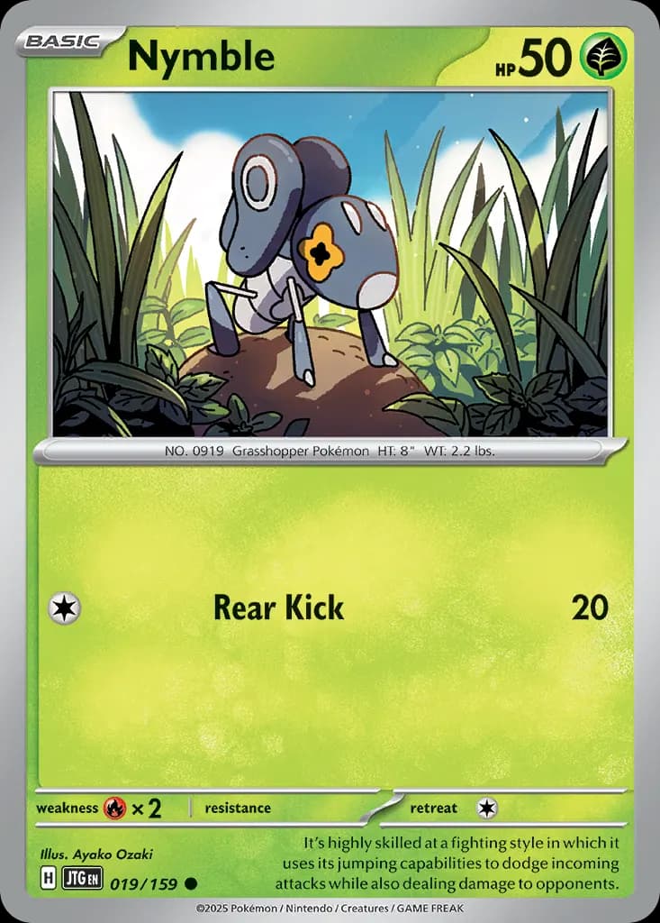 Nymble — Journey Together 19 Pokémon card
