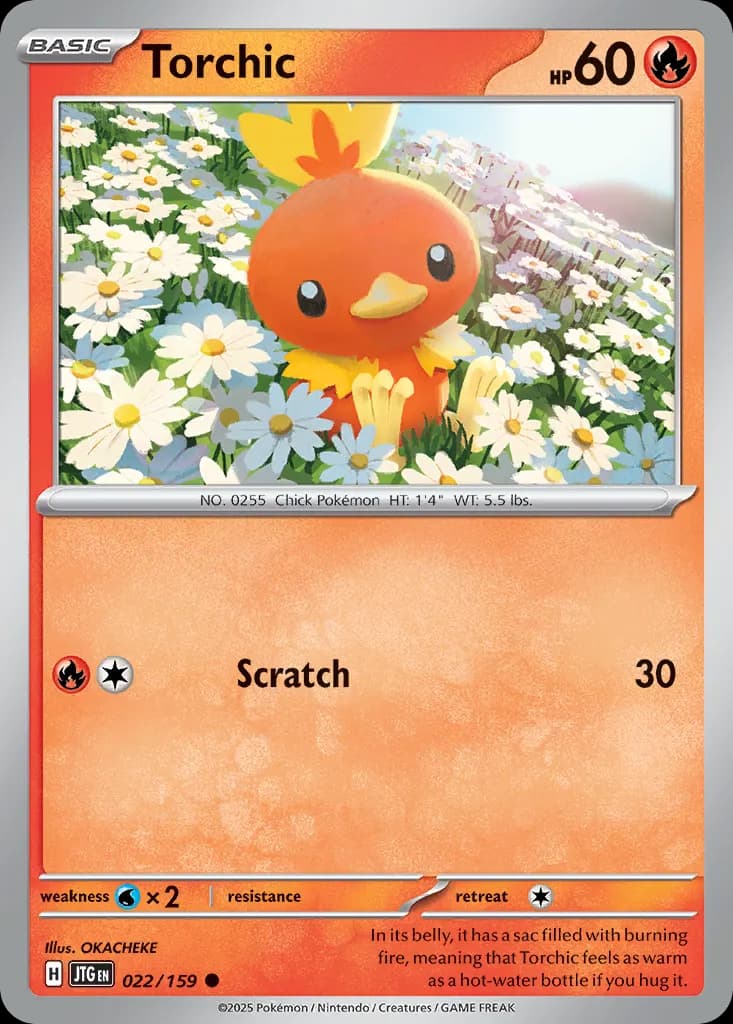 Torchic — Journey Together 22 Pokémon card