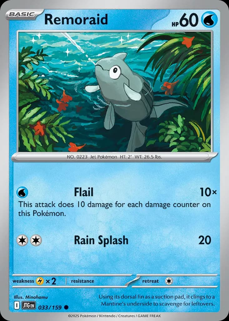 Remoraid — Journey Together 33 Pokémon card