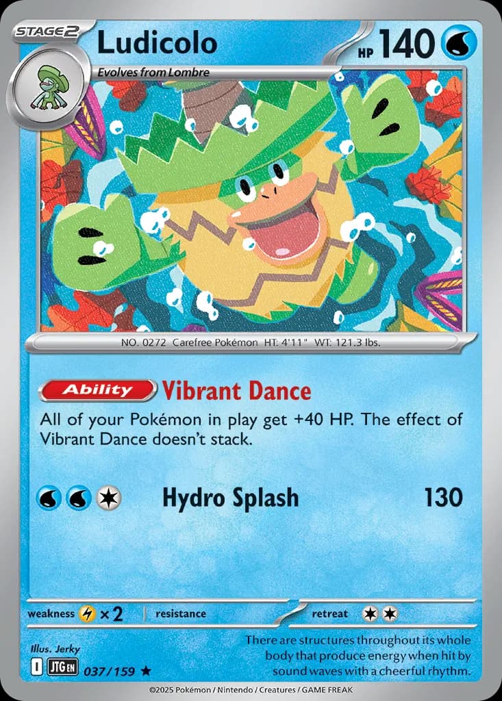Ludicolo — Journey Together 37 Pokémon card