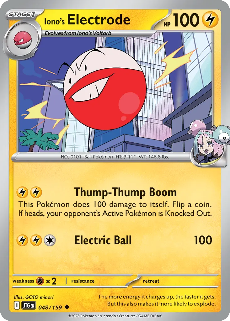 Iono's Electrode — Journey Together 48 Pokémon card