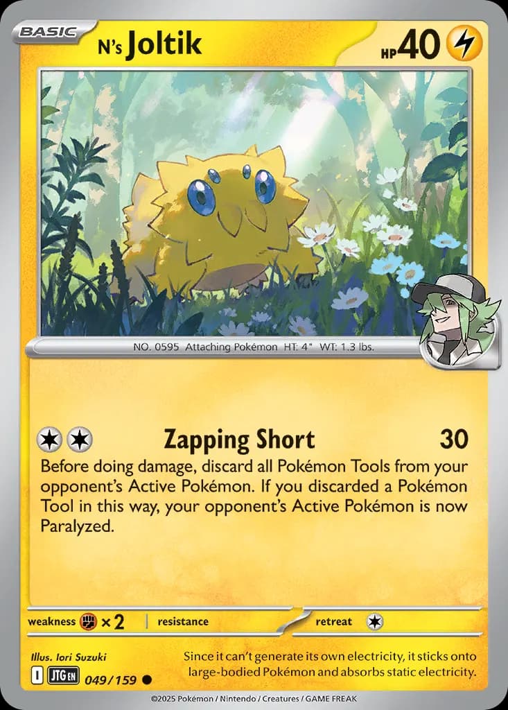 N's Joltik — Journey Together 49 Pokémon card