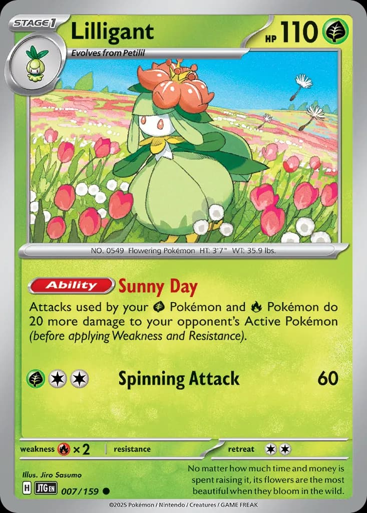 Lilligant — Journey Together 7 Pokémon card