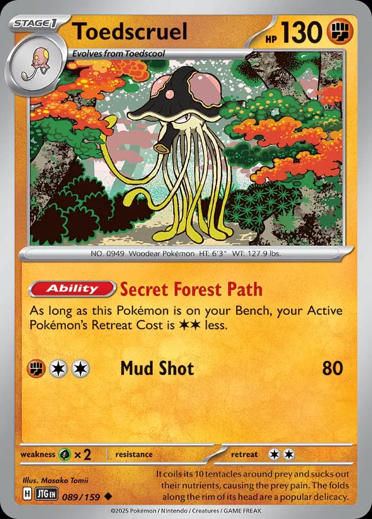 Toedscruel — Journey Together 89 Pokémon card