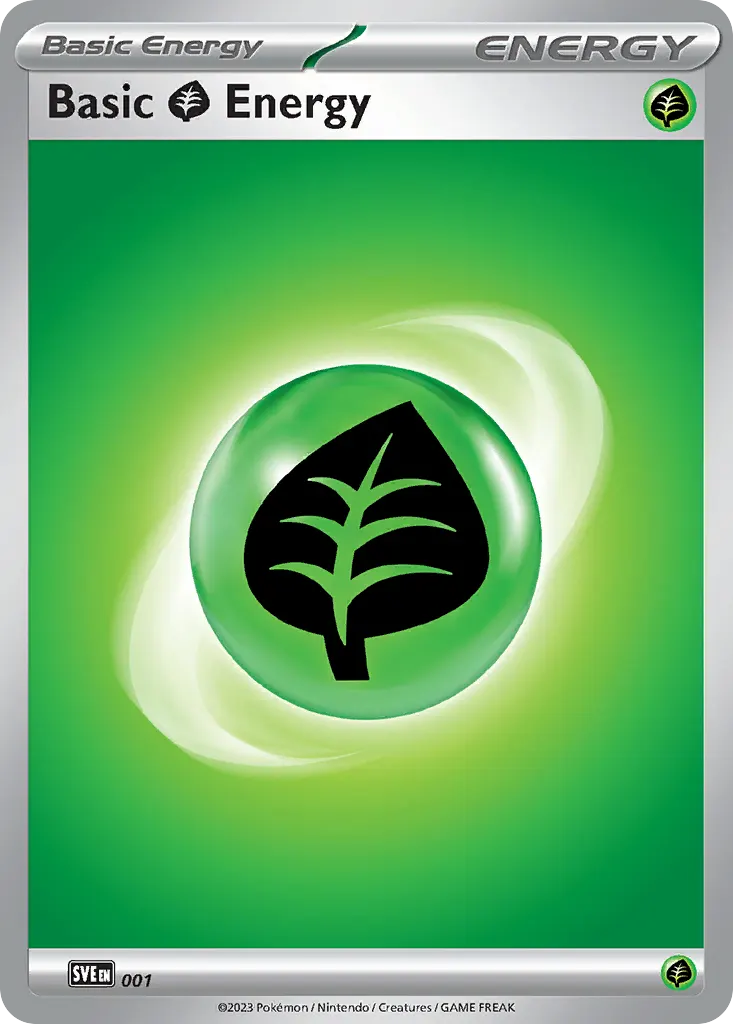 Basic Grass Energy — Scarlet & Violet Energies 1 Pokémon card