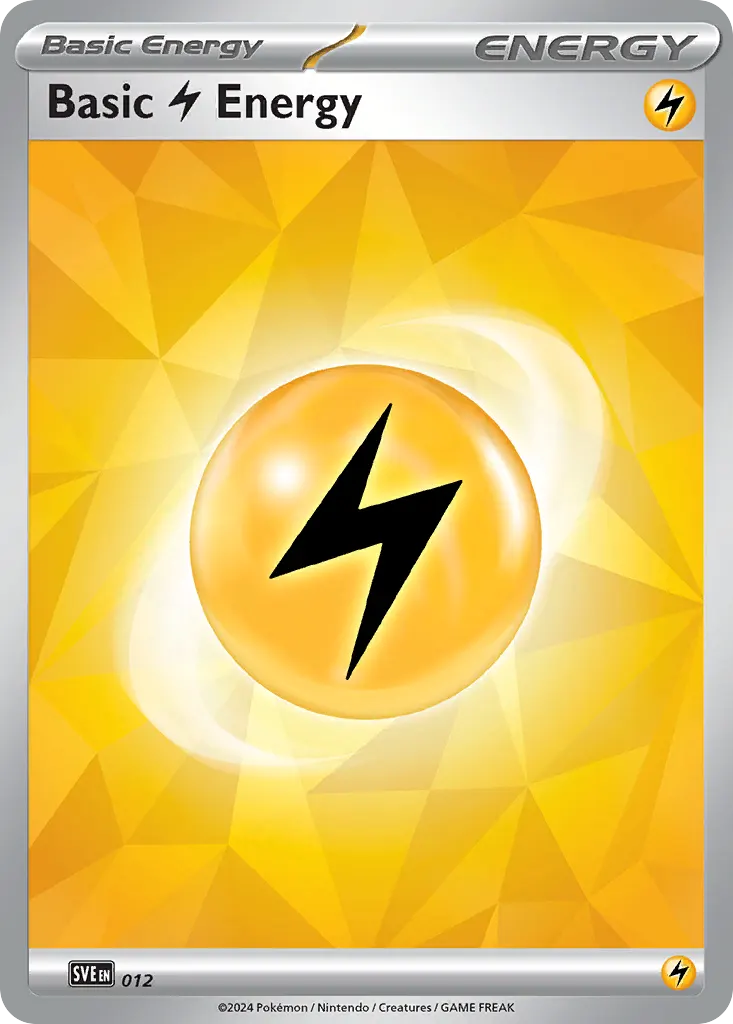 Basic Lightning Energy — Scarlet & Violet Energies 12 Pokémon card
