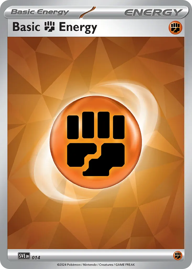 Basic Fighting Energy — Scarlet & Violet Energies 14 Pokémon card