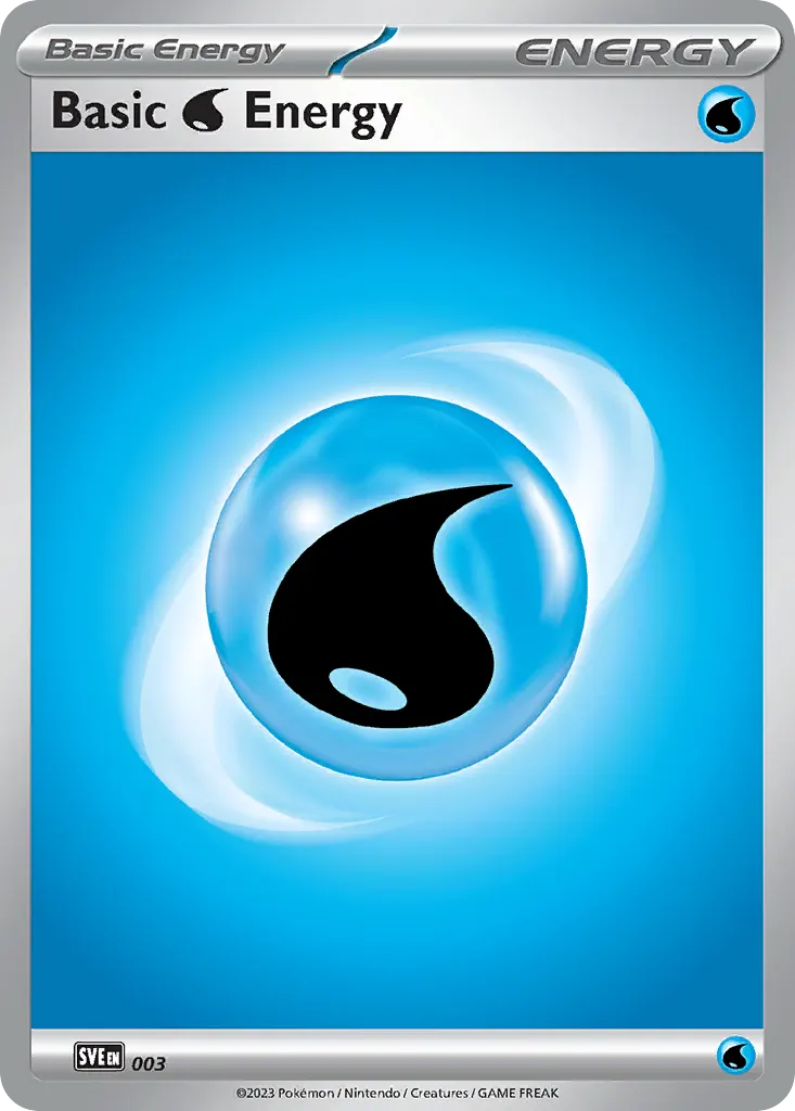 Basic Water Energy — Scarlet & Violet Energies 3 Pokémon card