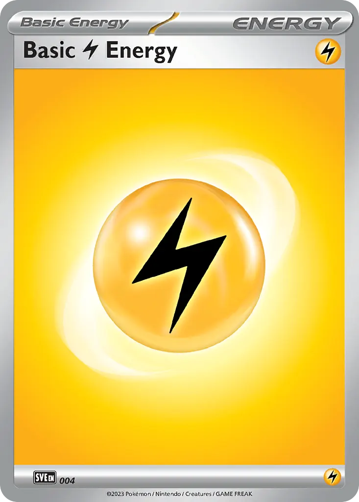 Basic Lightning Energy — Scarlet & Violet Energies 4 Pokémon card