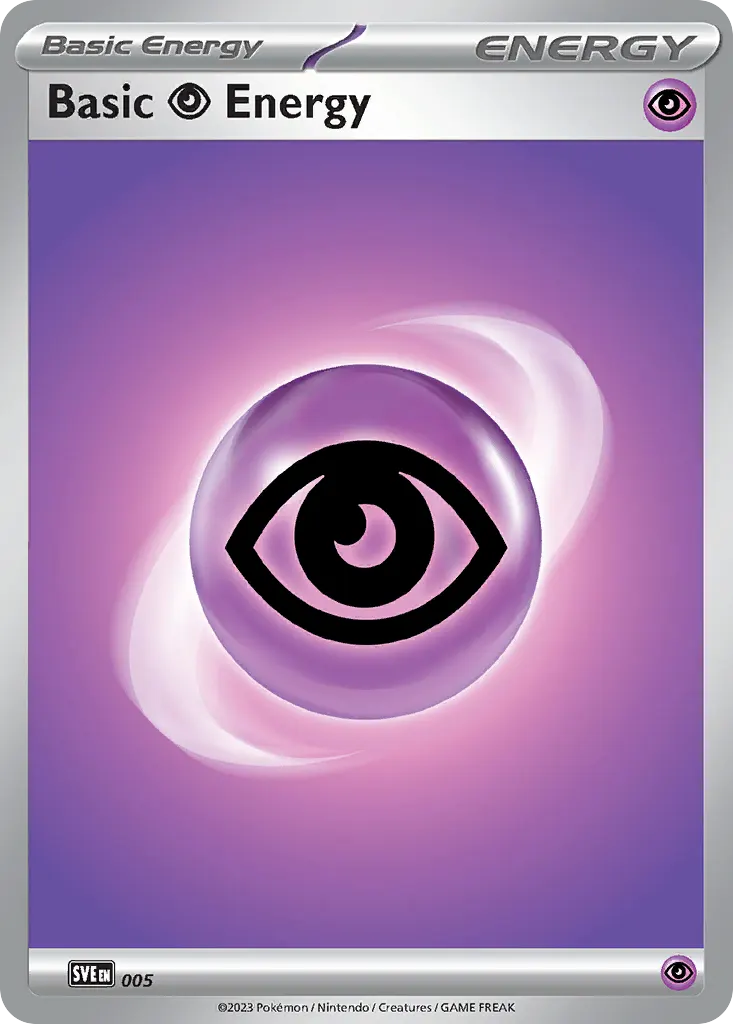 Basic Psychic Energy — Scarlet & Violet Energies 5 Pokémon card