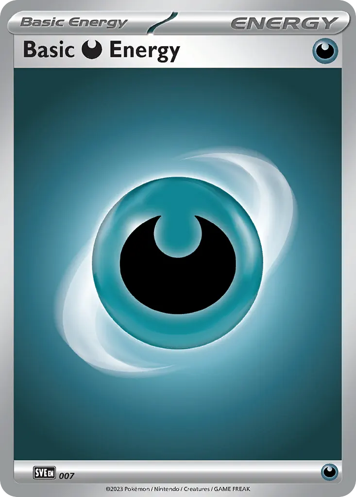 Basic Darkness Energy — Scarlet & Violet Energies 7 Pokémon card